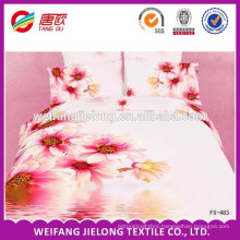 2014 India hot sale 100% polyester 3D printed bed sheet fabric